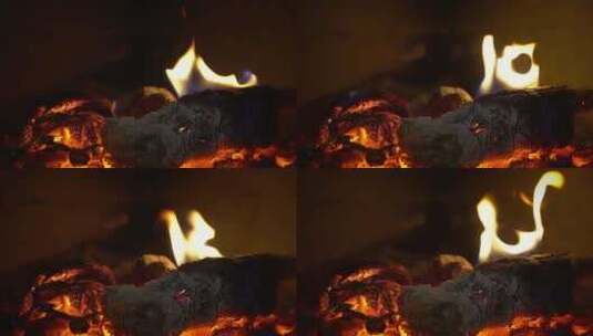 篝火、木炭、野炊01高清在线视频素材下载