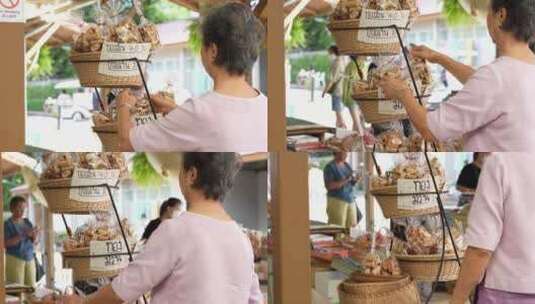 泰国清迈大理丽江曼谷市集集市高清在线视频素材下载