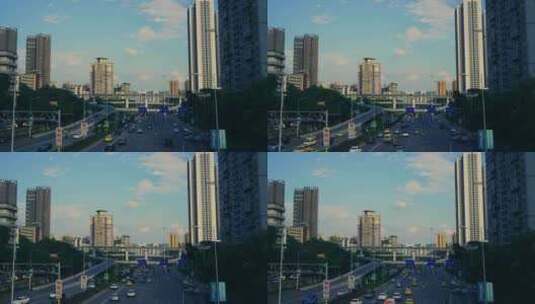 重庆城市交通鹅公岩大桥高清在线视频素材下载