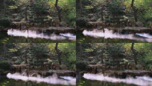 苏州园林拙政园景观喷雾仙气袅袅 8K实拍高清在线视频素材下载