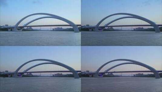 广西南宁大桥城市风光延时高清在线视频素材下载