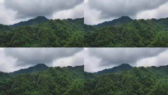 湖北利川星斗山主峰雨后航拍美景高清在线视频素材下载