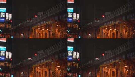 火车穿过日本城市高清在线视频素材下载
