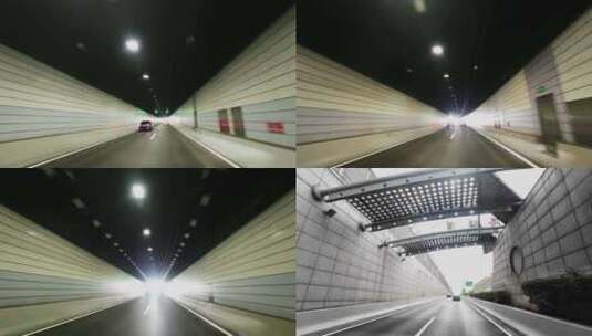 汽车道路隧道穿梭高清在线视频素材下载