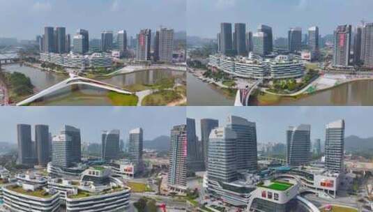 4K航拍广州南沙聚星桥2高清在线视频素材下载