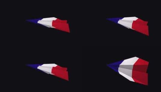 洛斯阿尔托斯旗帜V2的纸飞机高清在线视频素材下载