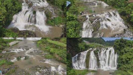 贵州排廷瀑布风光高清在线视频素材下载