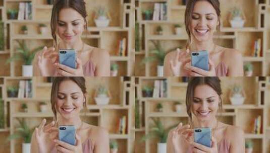 商业、女性和电话用于wifi互联网搜索大高清在线视频素材下载