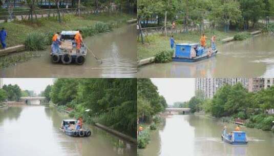 河道清理高清在线视频素材下载