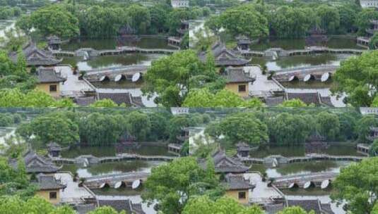 周庄古镇 南湖园 全福讲寺 万年宝鼎高清在线视频素材下载