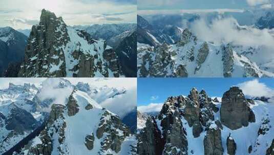 雪山 山峰高清在线视频素材下载