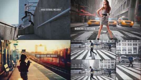 时尚现代街头文化城市生活方式城市视频宣传片AE模板高清AE视频素材下载