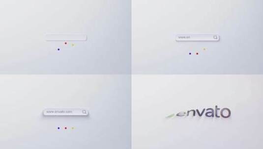 干净简单的搜索Logo RevealAE模板高清AE视频素材下载