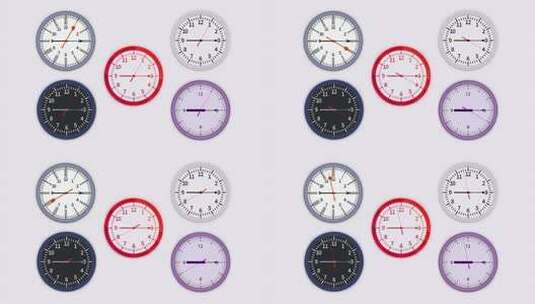 时钟钟表秒针转动ae模板高清AE视频素材下载
