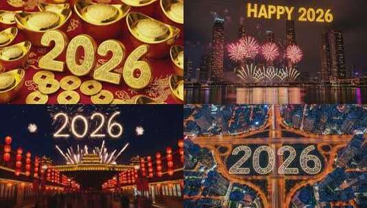 2026马年春节喜庆片头片尾素材高清在线视频素材下载