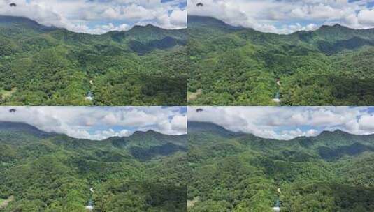 航拍海南五指山景区高清在线视频素材下载