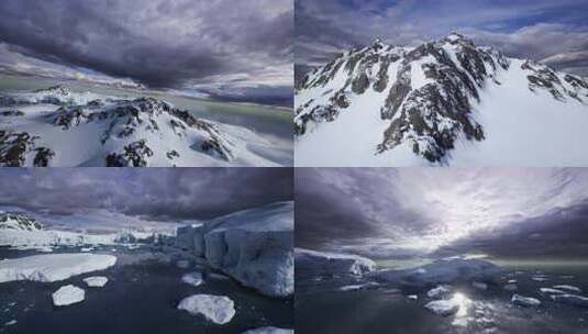 雪山自然风光全景高清在线视频素材下载