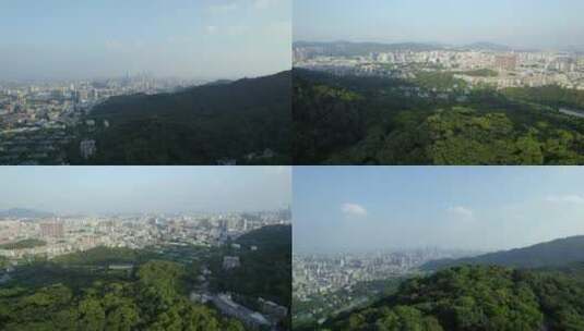 广州蓝天白云白云山森林公园城市高清在线视频素材下载