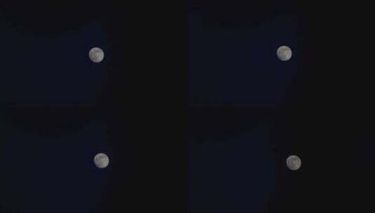 夜晚月亮月球表面天气黑夜高清在线视频素材下载