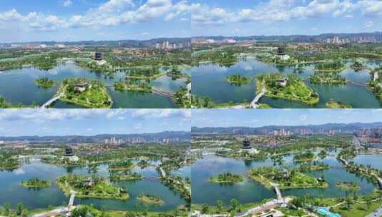 【东安湖】公园环绕高清在线视频素材下载