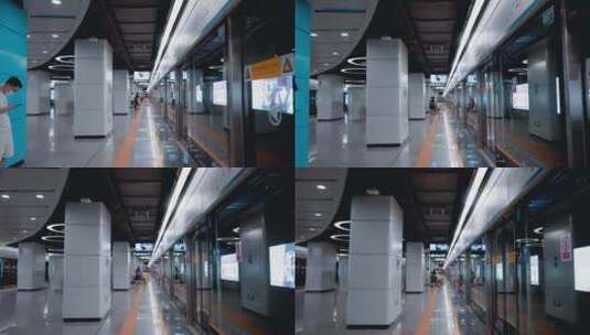 深圳地铁月台高清在线视频素材下载