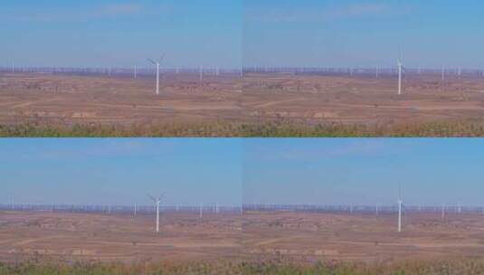 4K 风车山风力发电、绿色清洁能源高清在线视频素材下载