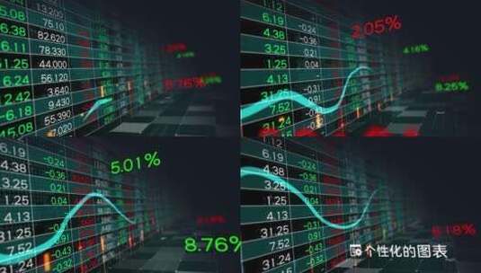 股票证券交易板动画高清在线视频素材下载