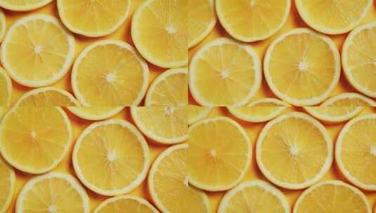 柑橘片的特写高清在线视频素材下载