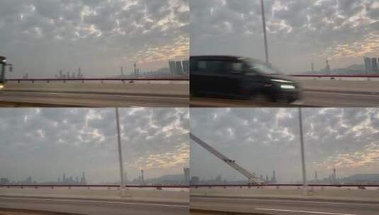 驾车行驶在澳门的跨海大桥高清在线视频素材下载