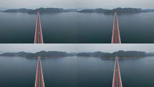 千岛湖上江埠大桥高清在线视频素材下载