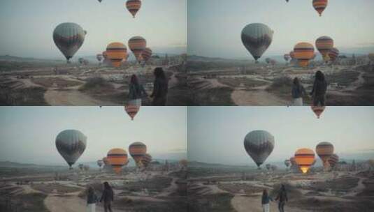 土耳其热气球 浪漫的土耳其高清在线视频素材下载