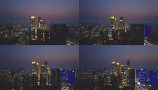 杭州城西未来科技城夜景5高清在线视频素材下载