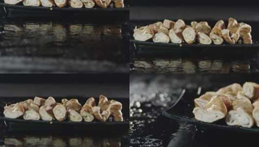 北京味 传统文化 卤煮  猪大肠高清在线视频素材下载