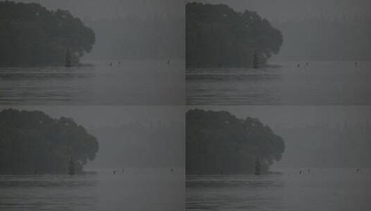杭州西湖苏堤风景实拍高清在线视频素材下载