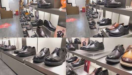 货柜的男士鞋子高清在线视频素材下载