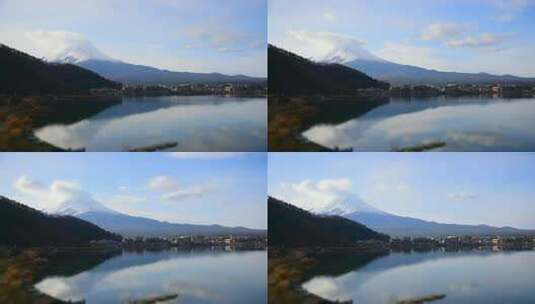 日本富士山自然景观高清在线视频素材下载