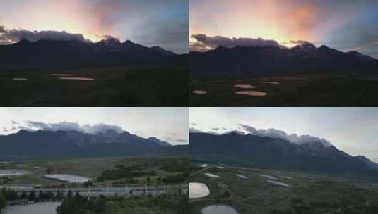 云南玉龙雪山环境地貌4K航拍2高清在线视频素材下载