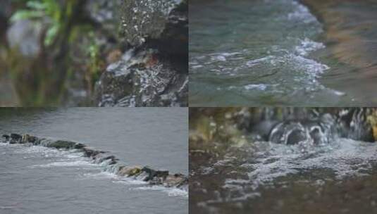 河流水流滴水慢镜头高清在线视频素材下载