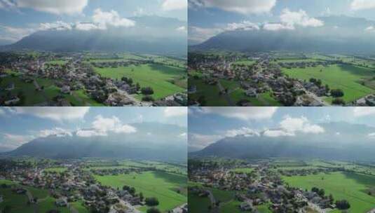 阿尔卑斯山山谷高清在线视频素材下载