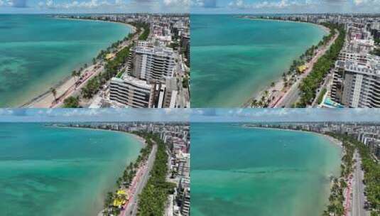 城市的地标海滩高清在线视频素材下载