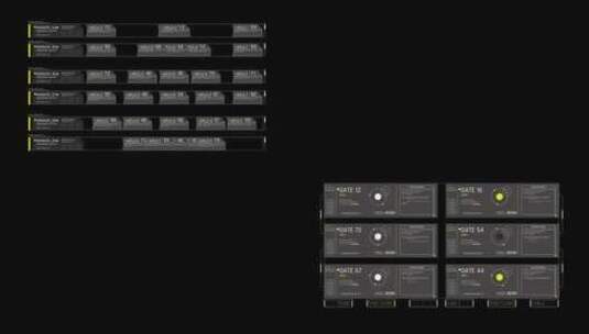 科技HUD数据库设计未来屏幕合成素材高清在线视频素材下载