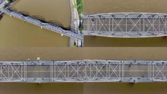 兰州地标中山桥 黄河高清在线视频素材下载