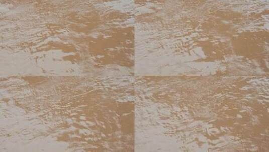 滚滚江水富含泥沙的黄色嘉陵江 重庆渝中段高清在线视频素材下载