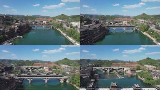 贵州黔东南凯里下司古镇航拍高清在线视频素材下载