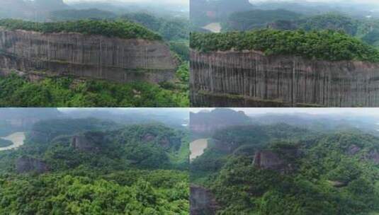 C丹霞山高空4k航拍视频高清在线视频素材下载