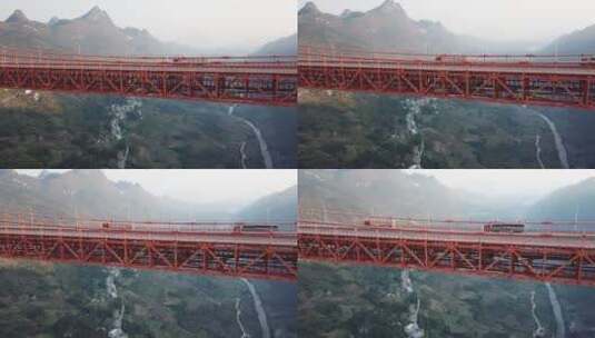 贵州省·安顺市·关岭·县·坝陵河大桥25高清在线视频素材下载