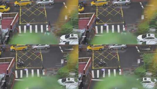 台北的雨街高清在线视频素材下载