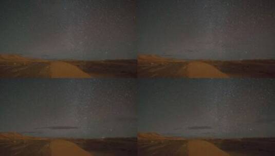 沙漠上的星空延时高清在线视频素材下载