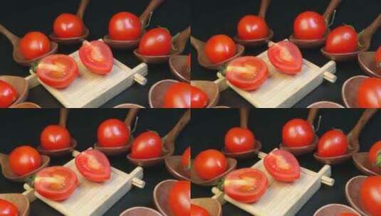 樱桃小番茄新鲜圣女果高清在线视频素材下载