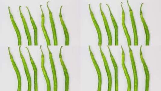 新鲜的蔬菜青椒4k滑轨平移镜头高清在线视频素材下载